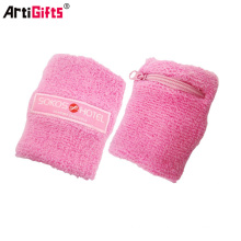 pink cotton terry sweatband cotton wristband and head band